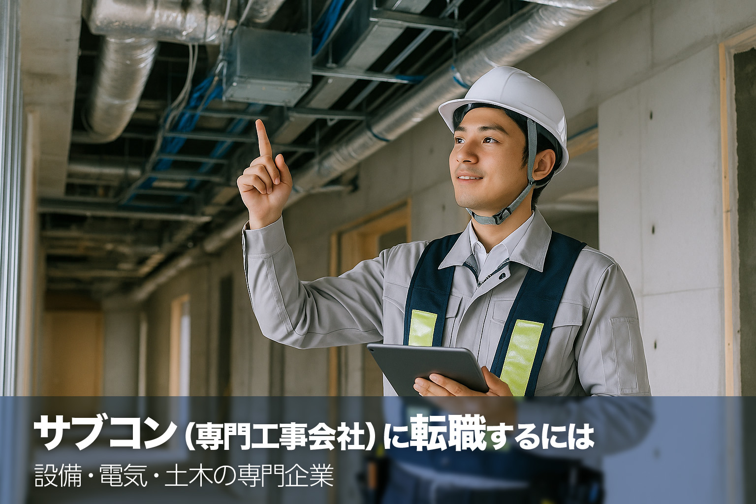 サブコン（専門工事会社）に転職するには　設備・電気・土木の専門企業