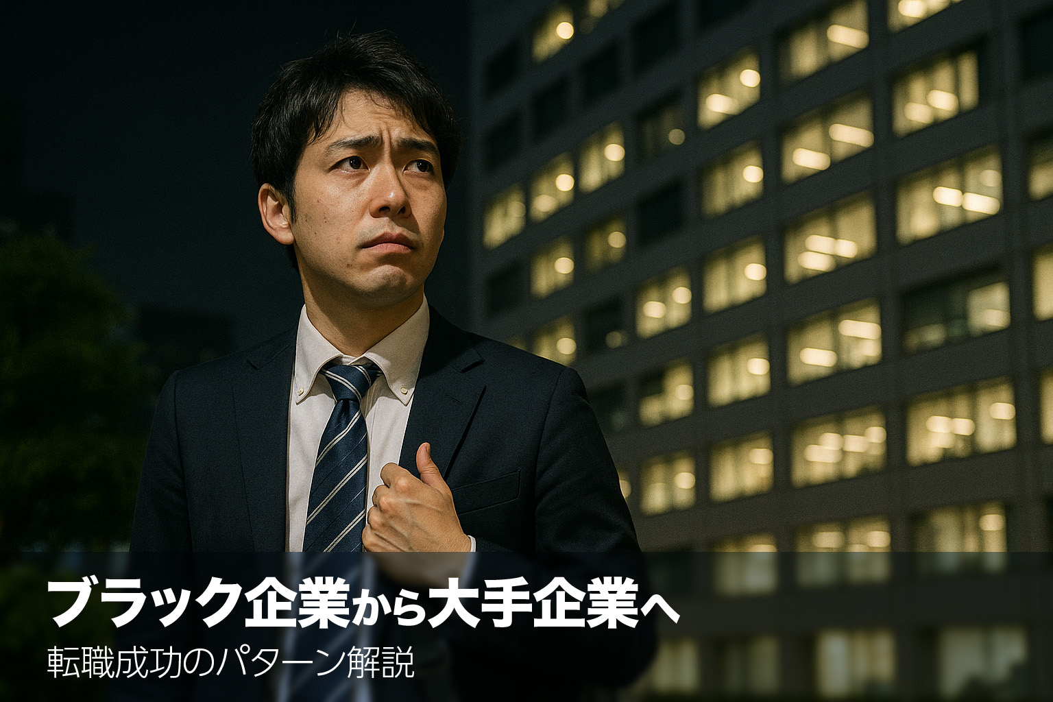 ブラック企業から大手企業へ　転職成功のパターン解説