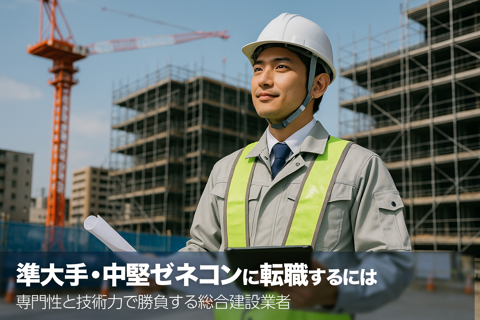 準大手・中堅ゼネコンに転職するには　専門性と技術力で勝負する総合建設業者