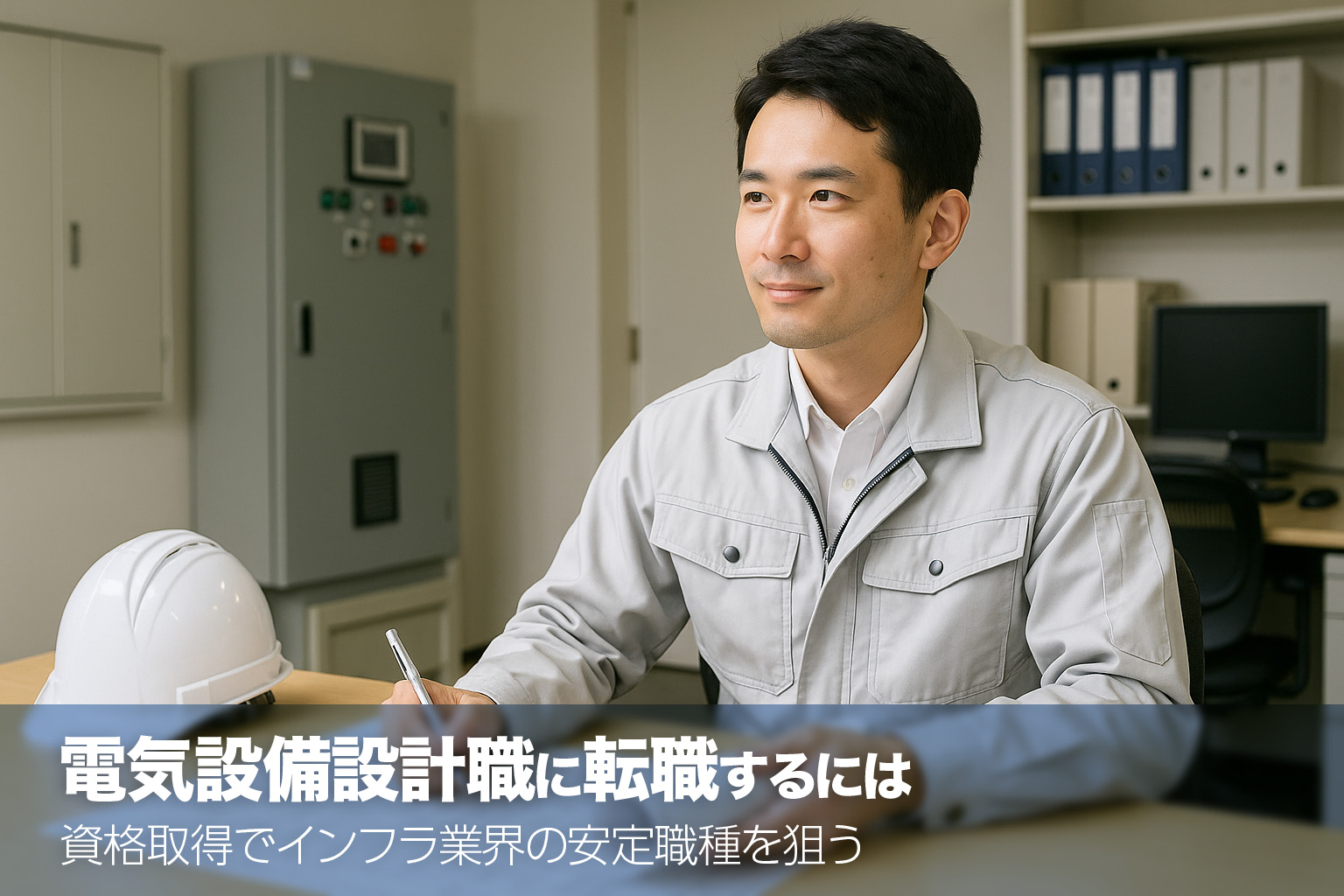 電気設備設計職に転職するには　資格取得でインフラ業界の安定職種を狙う