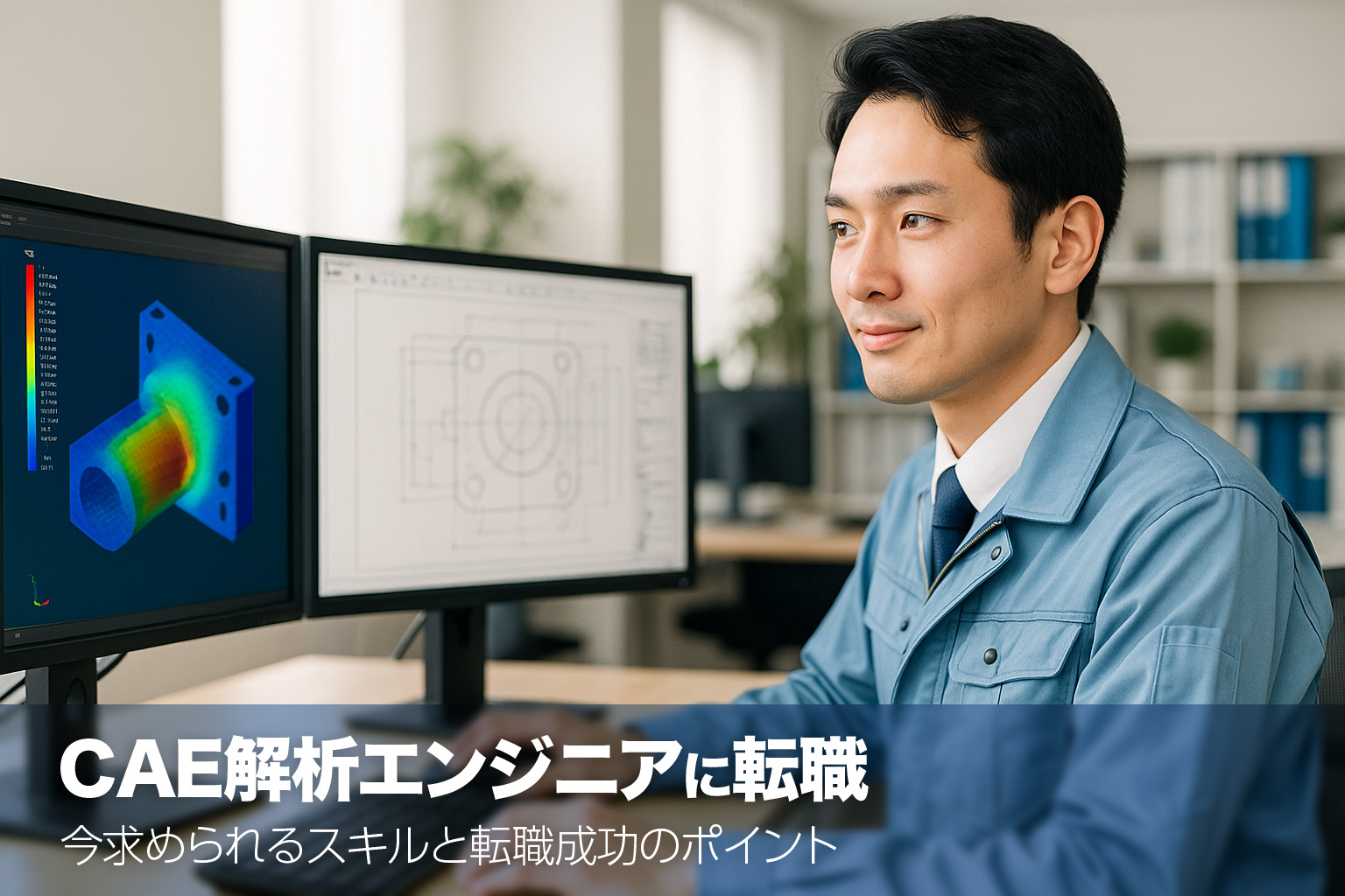 CAE解析エンジニアに転職するには　シミュレーション技術で希少価値の高い人材へ